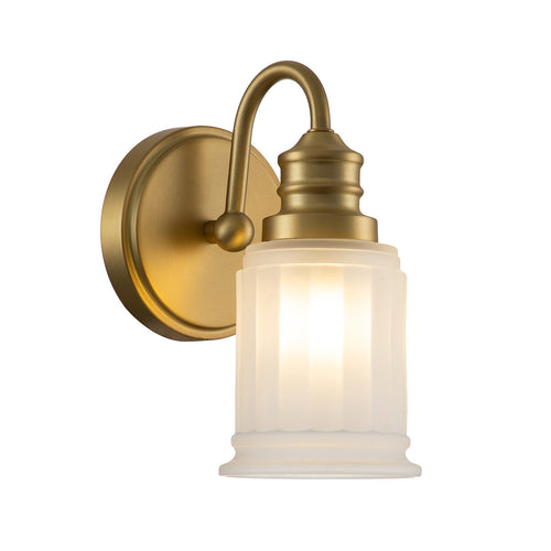 Elstead Quoizel Swell Wandlamp Geborsteld Messing, IP44
