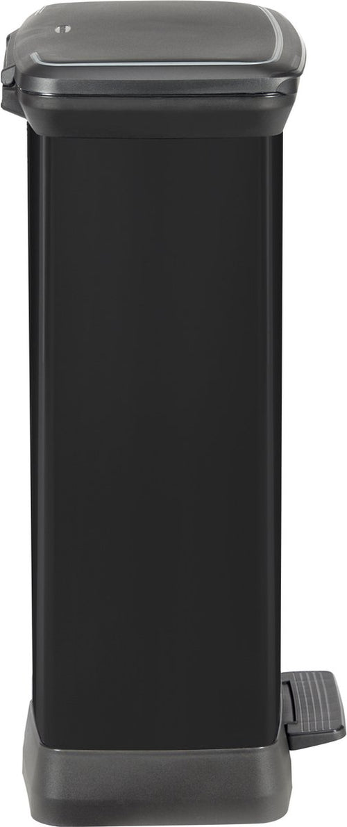 Curver Decobin Prullenbak - 50L - 39x29x72 cm - Zwart - vtwonen shop