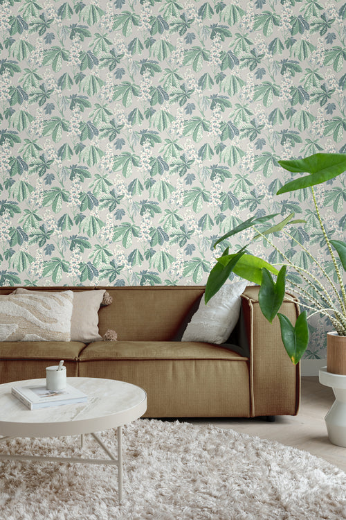 Borastapeter behang bladeren grijs - 53 cm x 10.05 m - 660407