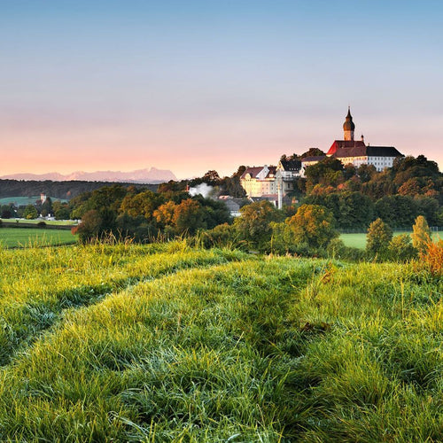 Sanders & Sanders fotobehang natuurmotief groen en blauw - 450 x 280 cm - 612631
