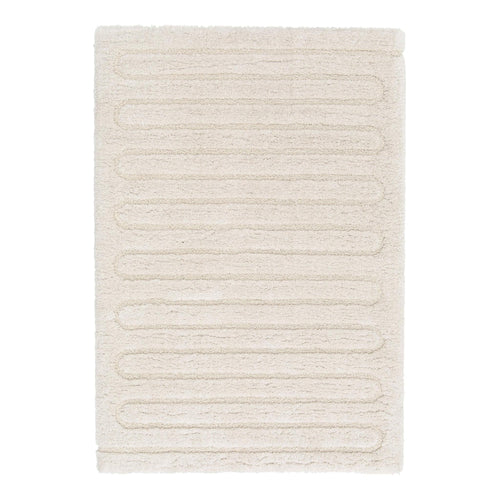 AFK Living vloerkleed Eolya - reliëfeffect - wit - 120 x 170 cm