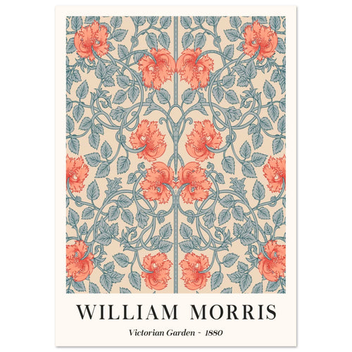 Artfulprints  William Morris - Victorian garden 1880   poster A4 21x29.7 cm - vtwonen shop