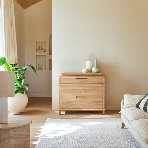 Tikamoon Commode van massief teak - Naturel - vtwonen shop