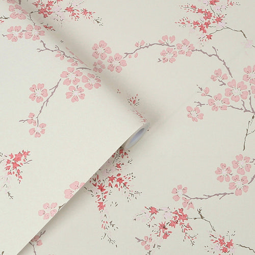 Laura Ashley Vliesbehang - Oriental Blossom Blush
