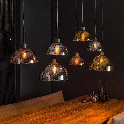 Giga Meubel Hanglamp Driekleur Disk - Multicolor - 7-Lichts - 150x140x50cm