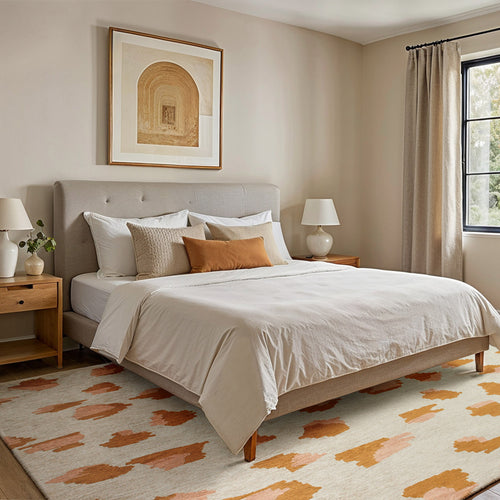 Lola&Moi vloerkleed Cammello - wit -80x150cm - vtwonen shop