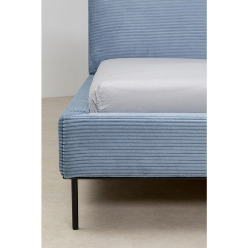 Kare Design Bed East Side Cord - blauw - 180x200cm - vtwonen shop