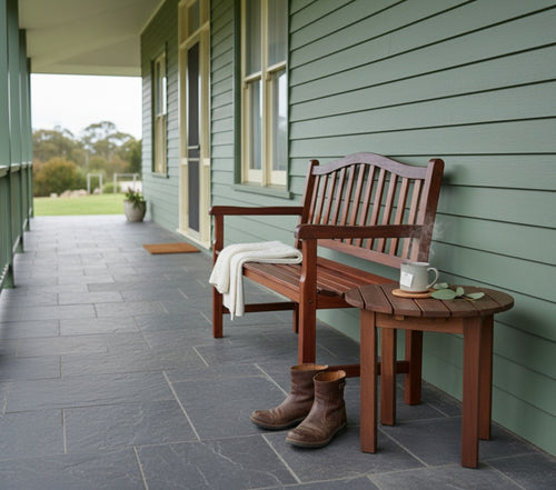 MaximaVida tuinbank Rainbow 130 cm geolied - uit exclusief mahoniehout - vtwonen shop