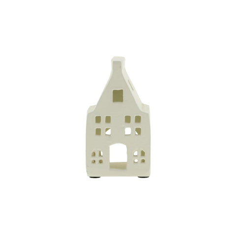 Home Society Waxinelichthouder Keizersgracht - wit - metaal - 12 x 6 x 7 cm - vtwonen shop