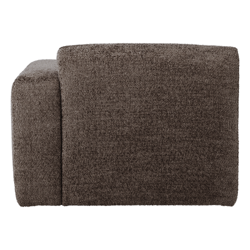 WOOOD 1-zits bank arm rechts Mojo Base - Wollig - Bruin - 74x105x97