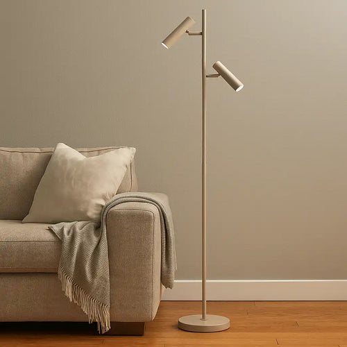 Freelight vloerlamp Undici - 2 lichts - 22  x 150   cm - beige