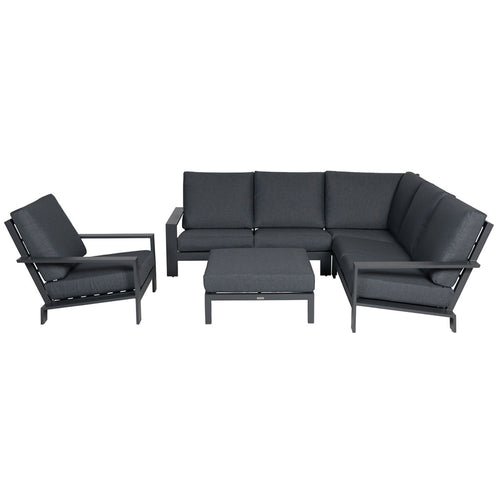 Garden Impressions loungeset Coba donker grijs - 5-delig - vtwonen shop