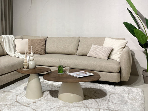 Brix salontafel Marron - beige - mangohout - 50cm - vtwonen shop