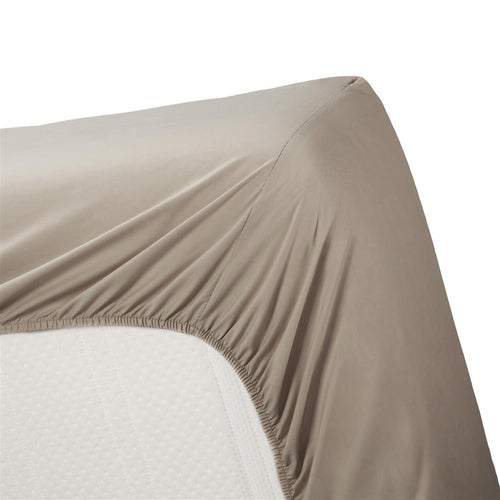 Ambiante topper hoeslaken Cotton Uni TD - 200x220 cm - taupe - vtwonen shop