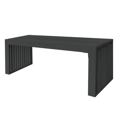 HOME DELUXE Houten bank LORA Zwart - 110 cm - vtwonen shop