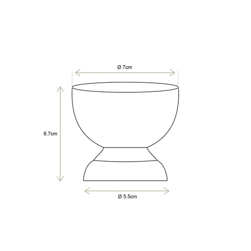vtwonen - Coupes - Metaal - Goud - 7cm - Set van 2