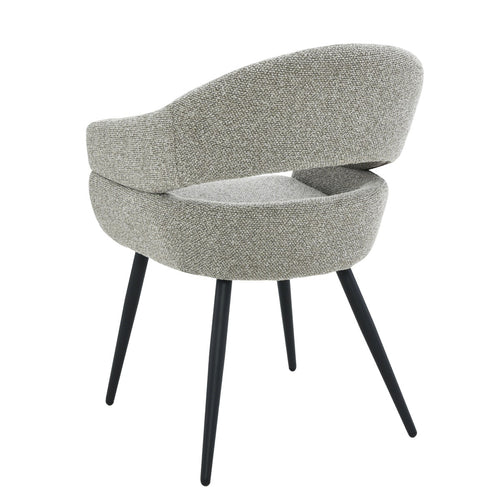 Livingfurn eetkamerstoel Megan - taupe - set van 2 - 62x58x85