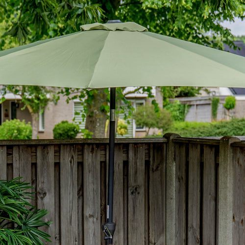 Lotus parasol - Ø300 cm - carbon black - olijf