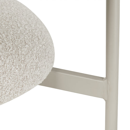 Furnhouse eetkamerstoel Diana - Beige - Stof (Bouclé) - Set van 4