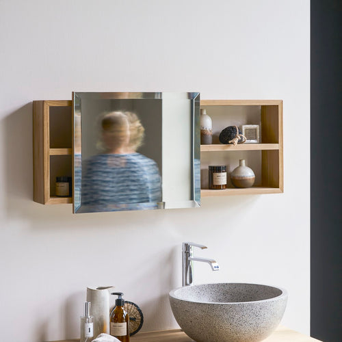 Tikamoon Toiletkastje van massief teakhout - Naturel