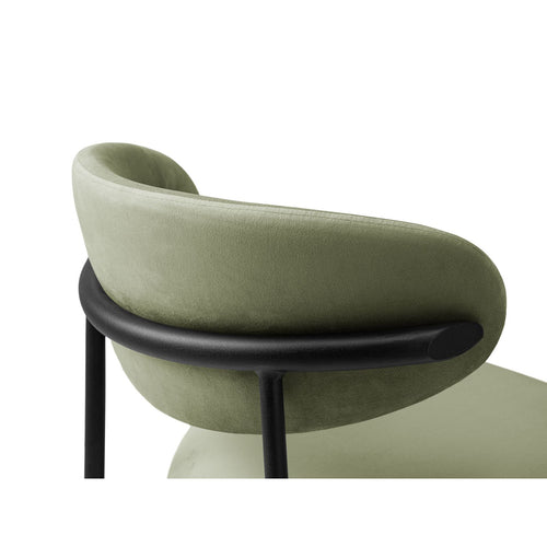 Set van 2 fluwelen stoelen Nina flueel groente - 52x55x78cm
