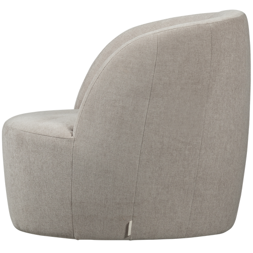 vtwonen draaibare fauteuil Turn - Velvet - Naturel - 78x82x87 - vtwonen shop