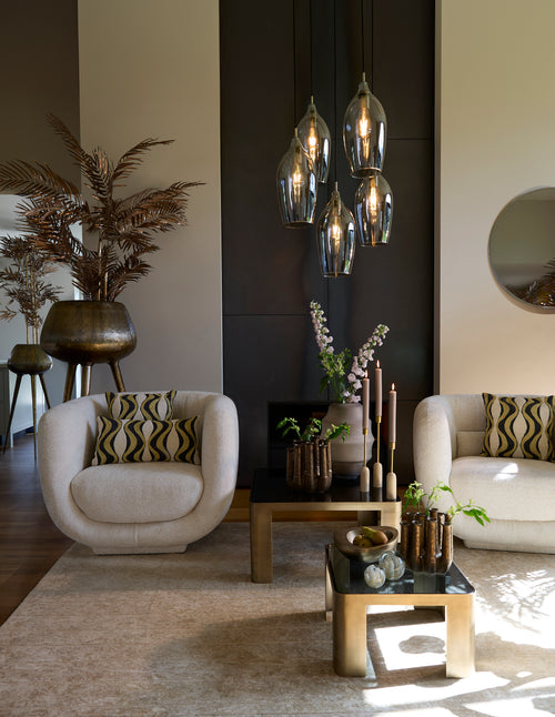 Light & Living hanglamp LUKARO - Ø45x36cm - grijs - vtwonen shop