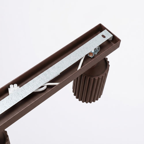 Sollux Lighting Plafondlamp KARBON 3L bruin - 45x6,5x16,5cm