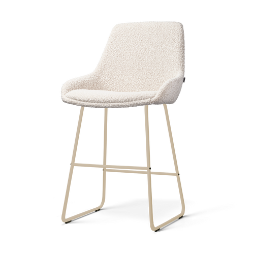 Nolon Nino-Isa barkruk bouclé beige - beige onderstel - 65 cm