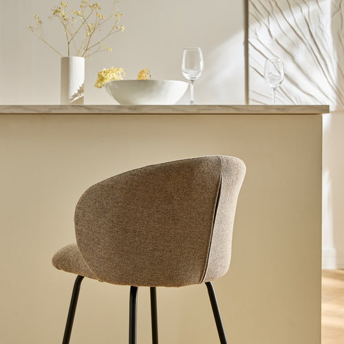 Calicosy - SORREL Set van 2 barkrukken - Beige - 50x53x89 cm