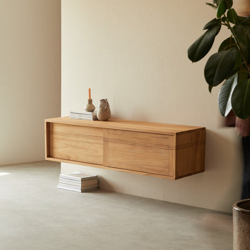 Tikamoon Teakhouten TV-meubel 140 cm - Naturel