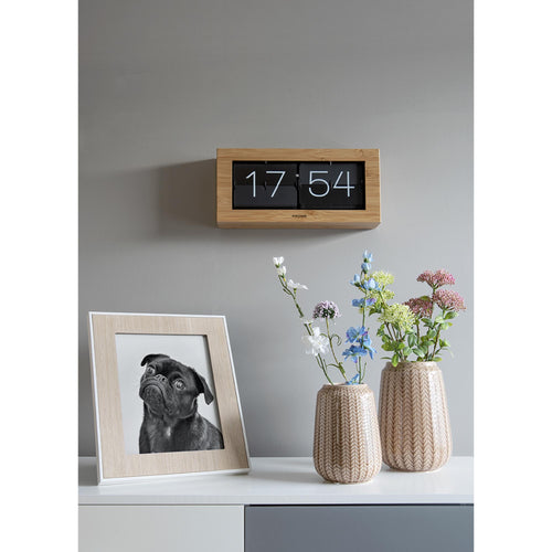 Karlsson wandklok  - bruin - 9x37x17.5cm - vtwonen shop