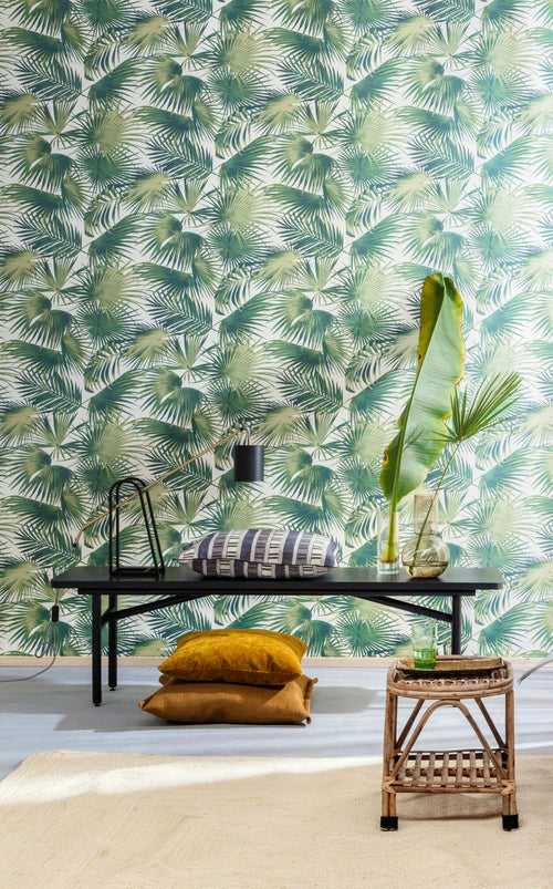 Masureel behang bladeren groen - 53 cm x 10.05 m - 630901 - vtwonen shop