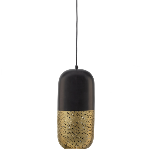 WOOOD hanglamp Tirsa - Metaal - Zwart/Brass - 46x20x20 - vtwonen shop