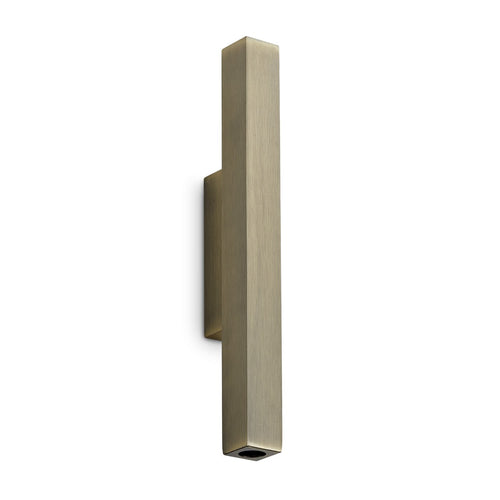 Ideal Lux LOOK 30 cm vierkante wandlamp met op- en neerwaartse beweging, messing, 2x LED 900lm 3000K