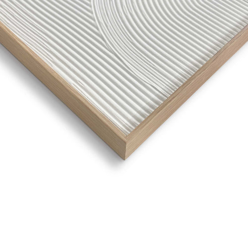 Reinders Thin Comb White schilderij 3d art -  wit - woonkamer - 40x30cm