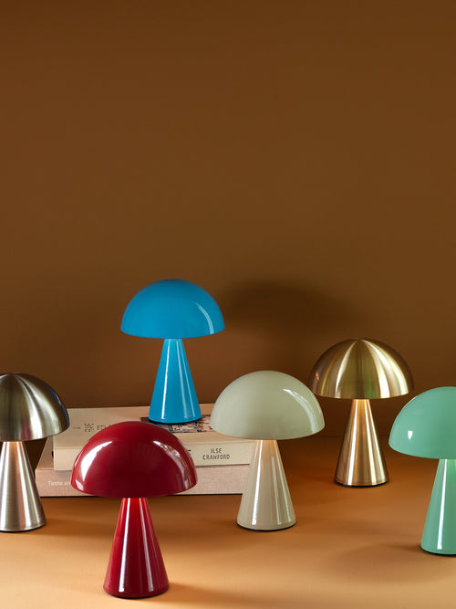 Hübsch draagbare lamp Mush - ijzer/polycarbonaat - ø15xh20cm led - vtwonen shop