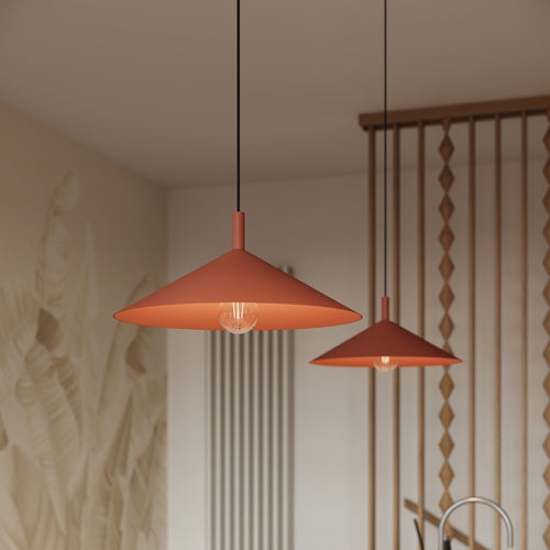 Sollux Lighting Hanglamp NOX 40 rode oker - 40x40x135cm