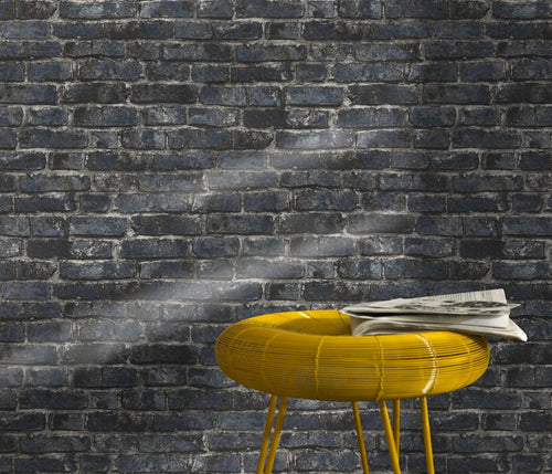 Erismann behang steen zwart - 53 cm x 10.05 m - 661389 - vtwonen shop