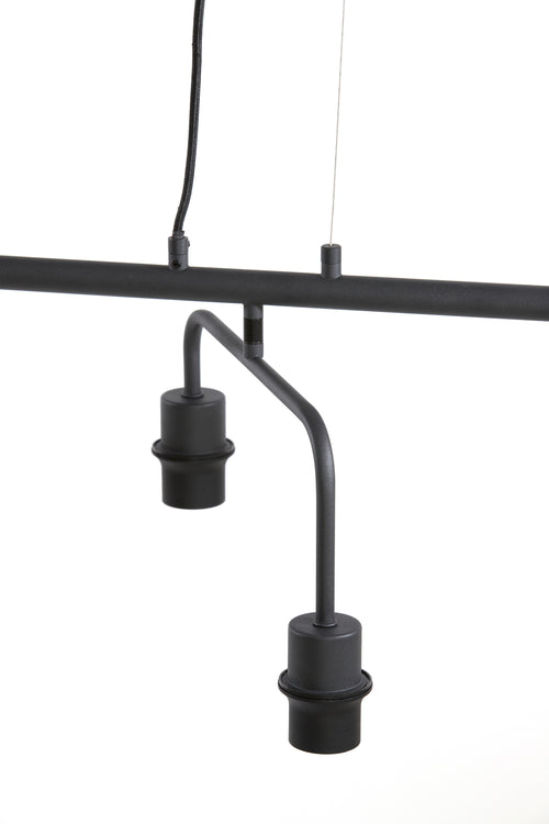 Light & Living hanglamp EDISA - zwart - 160x50x25cm