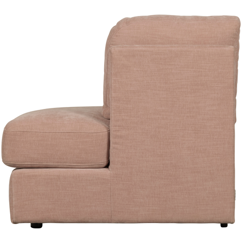 vtwonen 1-zits bank element ronde hoek rechts Family - Polyester - Roze -85x93x98 - vtwonen shop