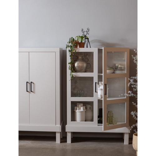 Basiclabel dichte kast Bonk - Grenen - Mist - 160x103x37 - vtwonen shop