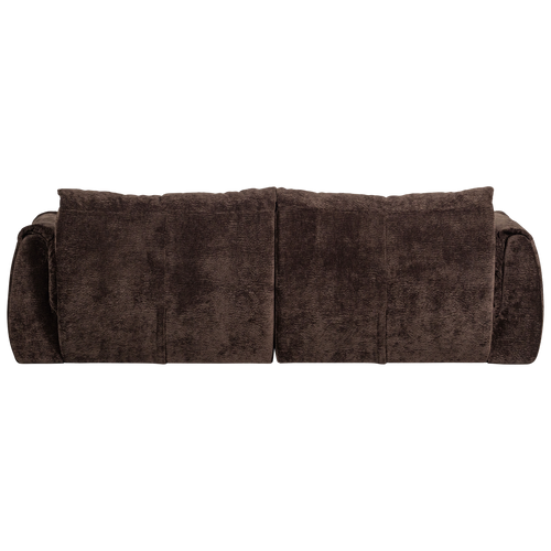 WOOOD 2-zits bank Baggy - 3D Chenille - Donkerbruin - 81x228x101 - vtwonen shop