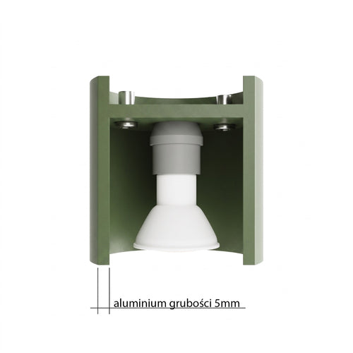 Sollux Lighting Plafondlamp ORBIS 1 olijfgroen - 10x10x10cm