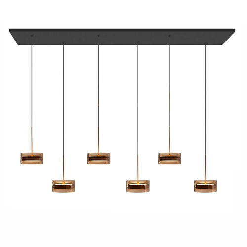 Highlight hanglamp Mini - 6 lichts - 130  x 160   cm - zwart