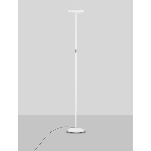 Nova Luce SINKRO Uplighter vloerlamp zandwit, aanraakgevoelige dimbare LED 30W 2270lm 3000K