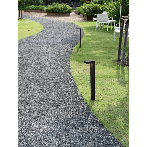 Merano Alberta Tuinpaal antraciet aluminium, helder glas LED 8W 560Lm 3000K IP65