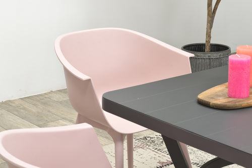 Douglas dining tafel - 90x90 cm - carbon black - vtwonen shop