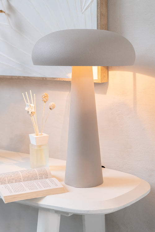 J-Line tafellamp - ijzer - beige