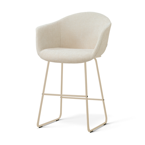 Nolon Nino-Otis barkruk cottonbeige - beige onderstel - 65 cm